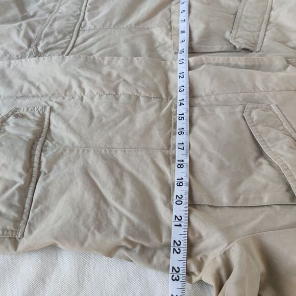 BMW Men’s Jacket Size Large Tan Insulated Beige Khaki Tactical Lined Field Coat - Picture 12 of 16